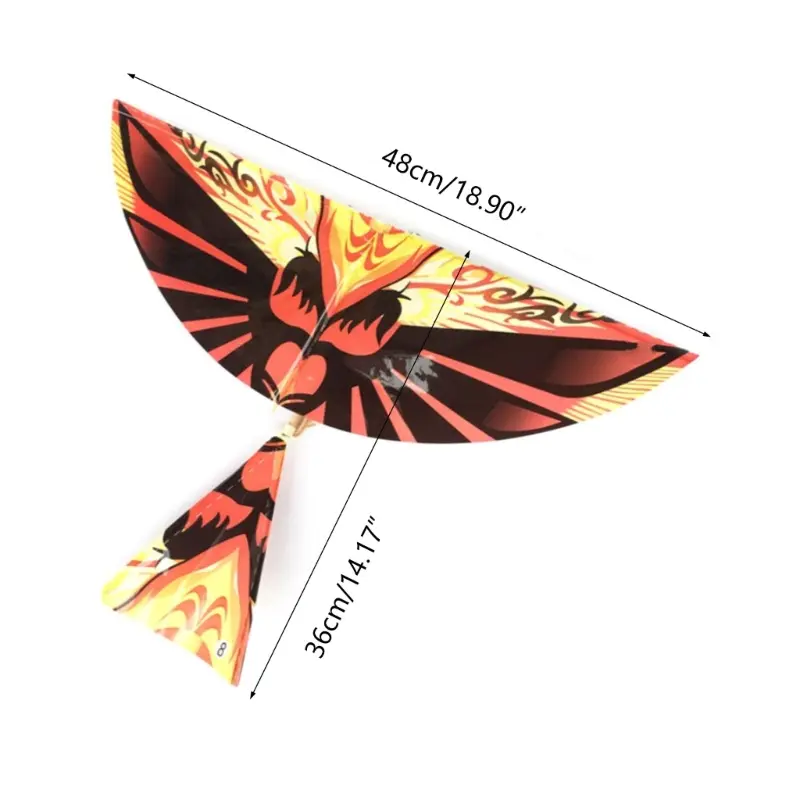 Handmade Rubber Band Power Ornithopter Bird Model Science Kites Toy for Children