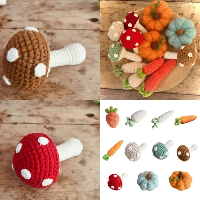 Baby Photo Knit Props Soft Texture Comfortable Posing Aid for Newborns  Soft Knit Pumpkin Shape Baby Posing Accessory