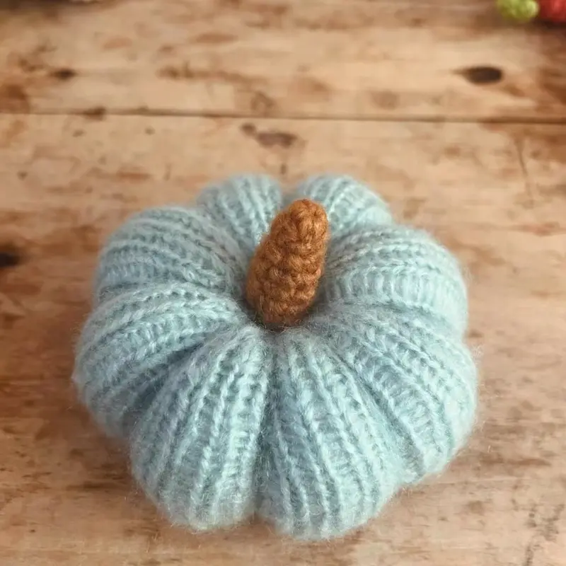 Baby Photo Knit Props Soft Texture Comfortable Posing Aid for Newborns  Soft Knit Pumpkin Shape Baby Posing Accessory