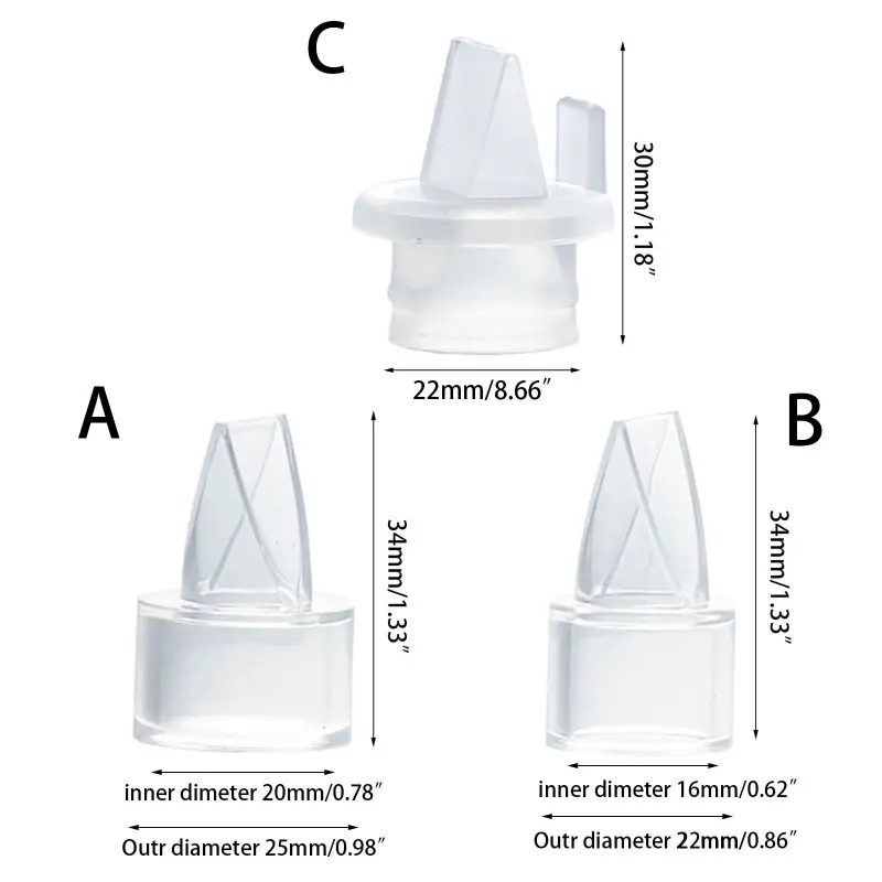 Breast Duckbill for Valve Grade Silicone For Manual Electric Breast  Pump Universal Replacement Duckbill Val