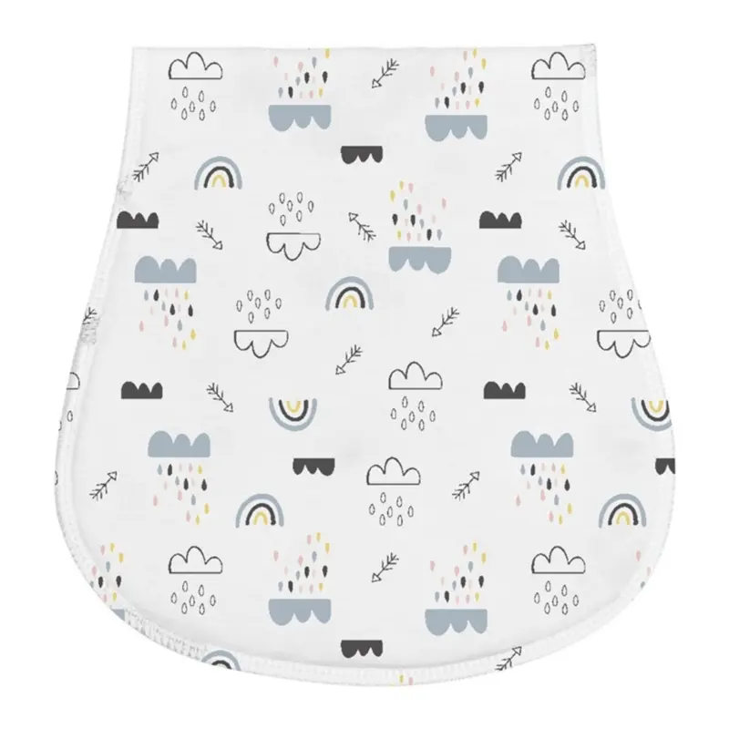 2-Layer Burp Cloth Newborn Bibs Absorbent Baby Feeding Teething Bibs Soft-Cotton Burp Cloths for Babies Baby Shower-Gift