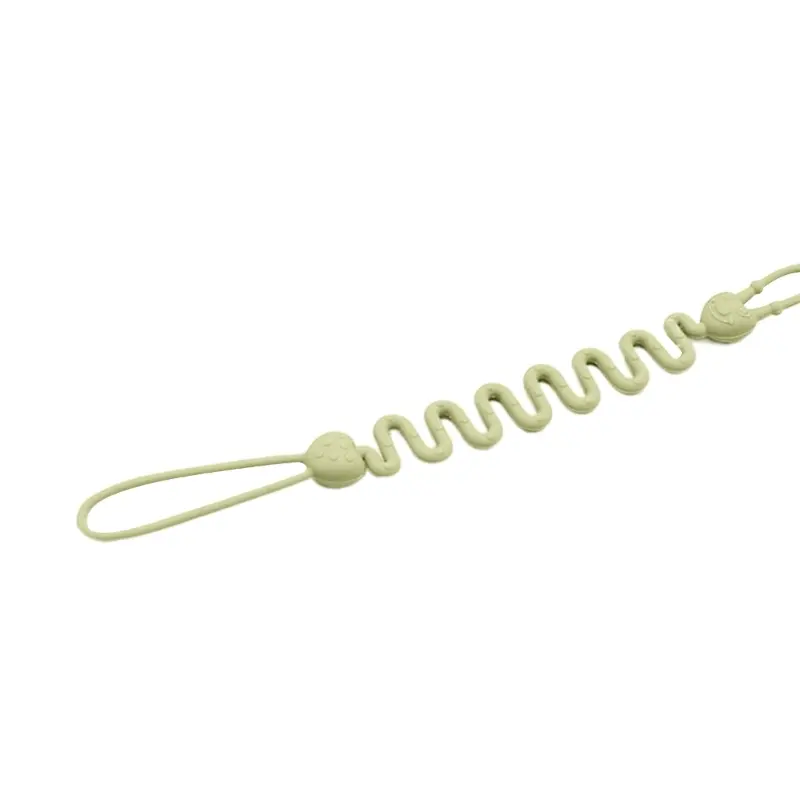 Food-Grade Silicone Teether Holder Pacifier Chain Secure & Safe Pacifier Holder