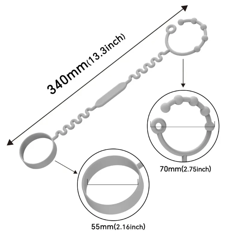 Toy Safety Strap Stretchable Silicone Pacifier Clips Baby Toddler Bottle Toy