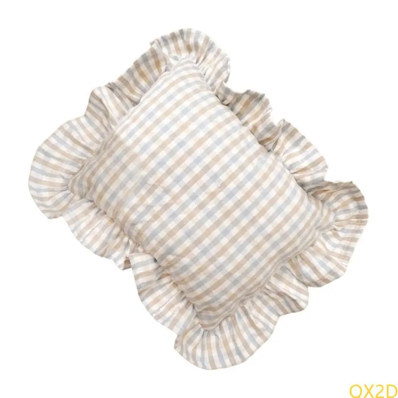 28x34cm Small Pillow Nordic Infants Baby Back Cushion with Ruffled