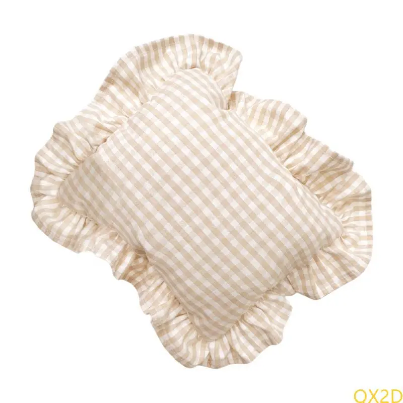 28x34cm Small Pillow Nordic Infants Baby Back Cushion with Ruffled