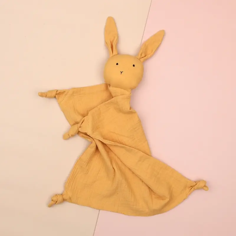 Baby Towel Cotton Stuffed Toys Cartoon Cute Rabbit Towels Soothe Appease Newborn Soft Comforting Sleeping Toy Gift