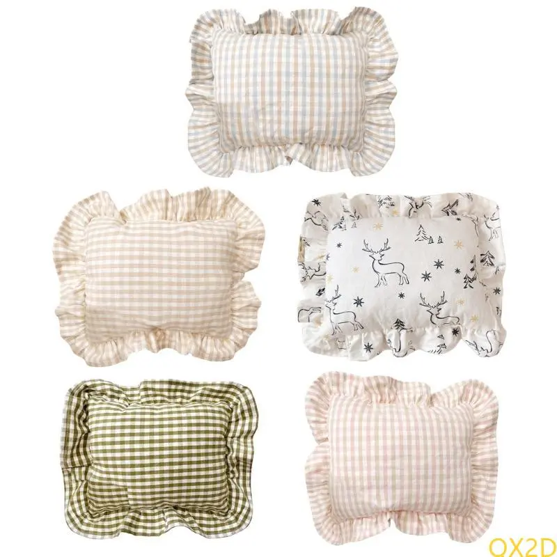 28x34cm Small Pillow Nordic Infants Baby Back Cushion with Ruffled