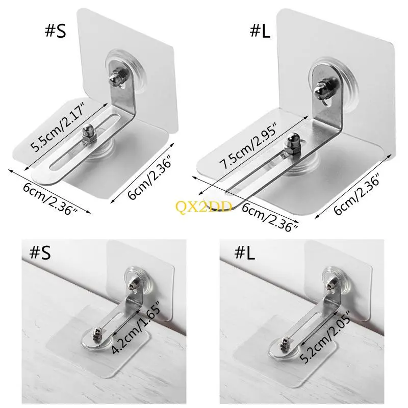 4 Pcs Furniture Anchors Anti-tip Furniture Straps Adjustable Anti-Fall Buckle