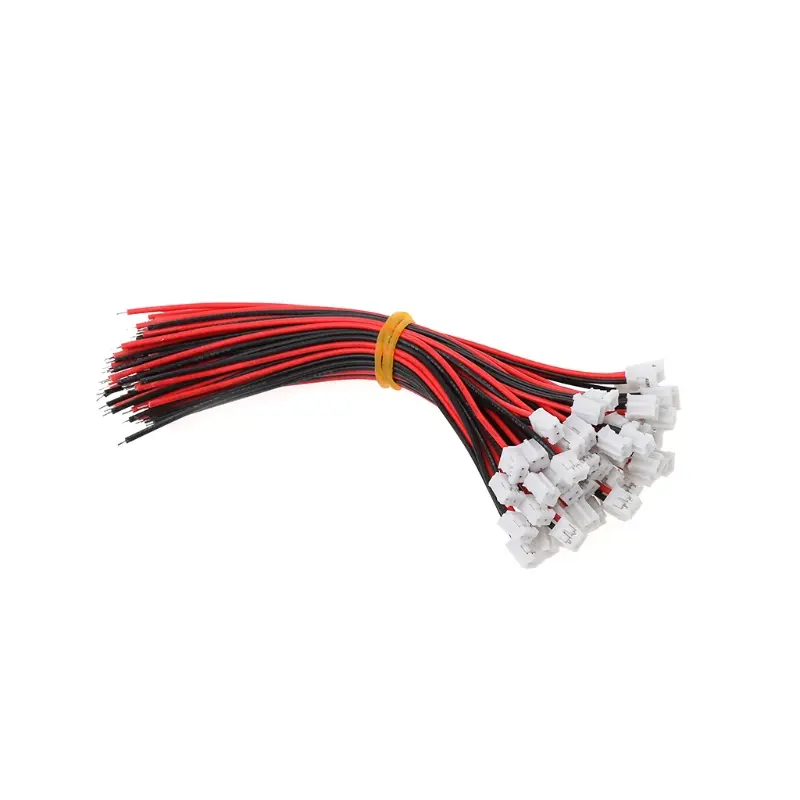 50 SETS Mini Micro JST 2.0 PH 2-Pin Connector Plug with Wires Cables 120MM 26AWG Dropshipping