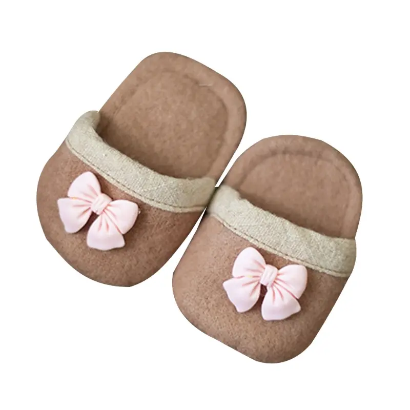 Lovely Shoes Newborn Baby Photography Props Boy Girl Crochet Slippers Handmade Shoes Newborn Shower Present Lightweight