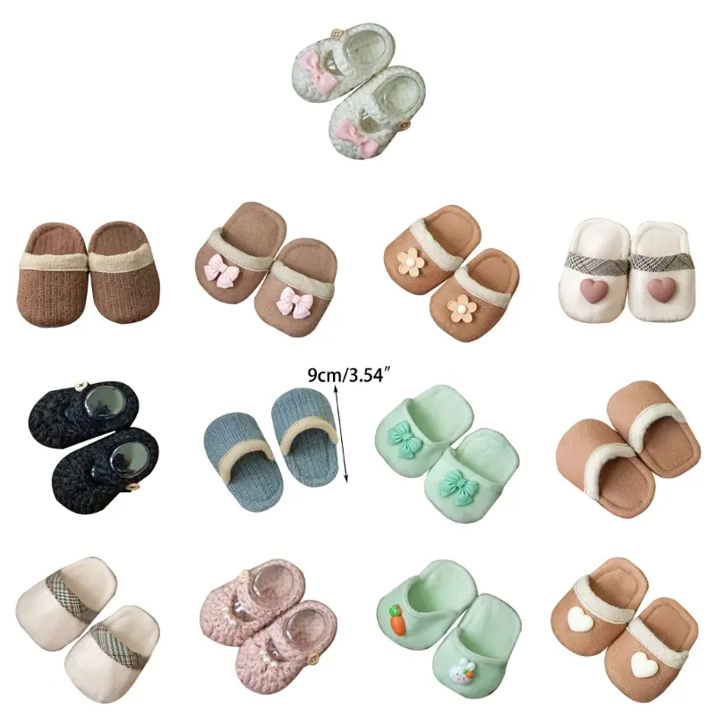 Lovely Shoes Newborn Baby Photography Props Boy Girl Crochet Slippers Handmade Shoes Newborn Shower Present Lightweight