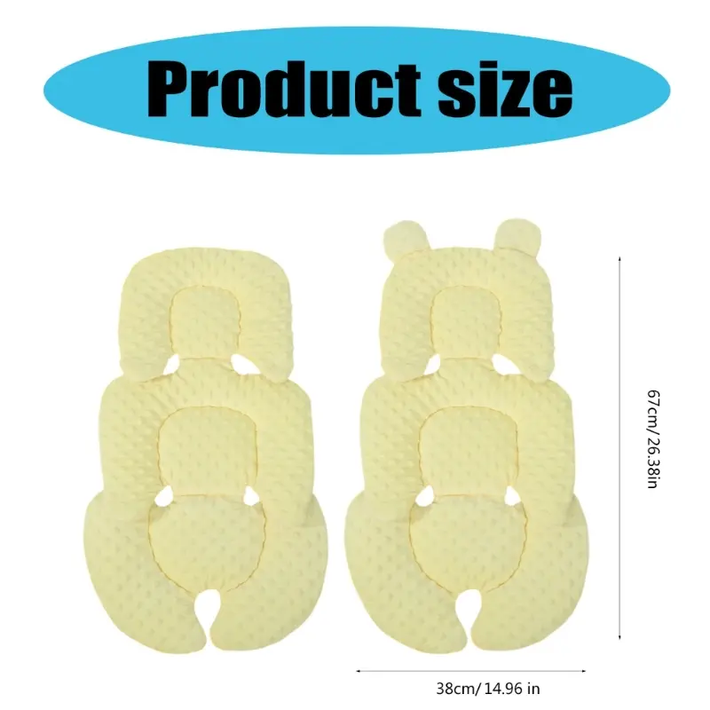 Comfortable Baby Strollers Support Pad Soft Absorbent Cotton Pram Liner Cushion for Newborns Carry Basket Strollers