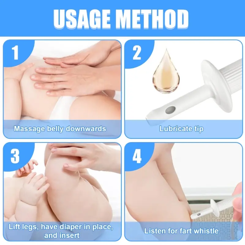 6 Count Gas and Colic Reliever Gas Colic Passer Flatulence Effective Relief for Infant Baby