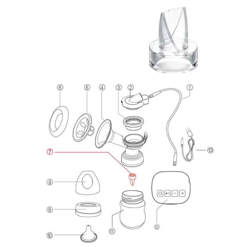 5 Pcs Silicone Duckbill Valves Electric Breastpump Parts Baby Feeding Nipple Pump Replacement Accessories Dropshipping