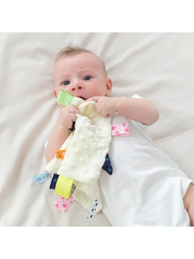 Baby Appease Towel Soft Soother Teether Infants Comfort Sleeping Nursing Cuddling Square Sensory Security Blanket Toys Dropship