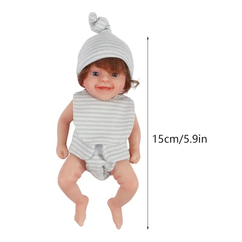 Newborn Baby  Realistic Newborn Baby Dolls Silicone Full Body Cute Small Baby  Realistic Simulation