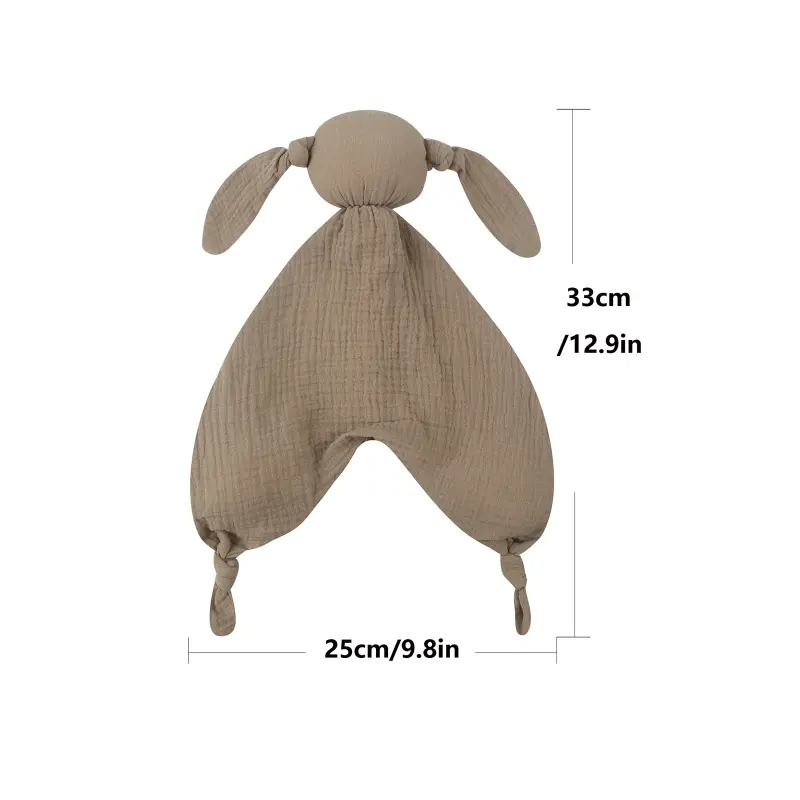Baby Security Blanket Soothing Appease Towel Soft Animal Rabbit Plush  Teething Bib Infants Comfort Sleeping Nursing Dropship