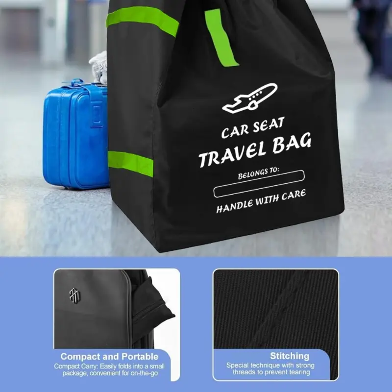 Durability Carseat Gate Check Cover For Convertible Seats Travel Bag Portable Carry Pouches And Handle