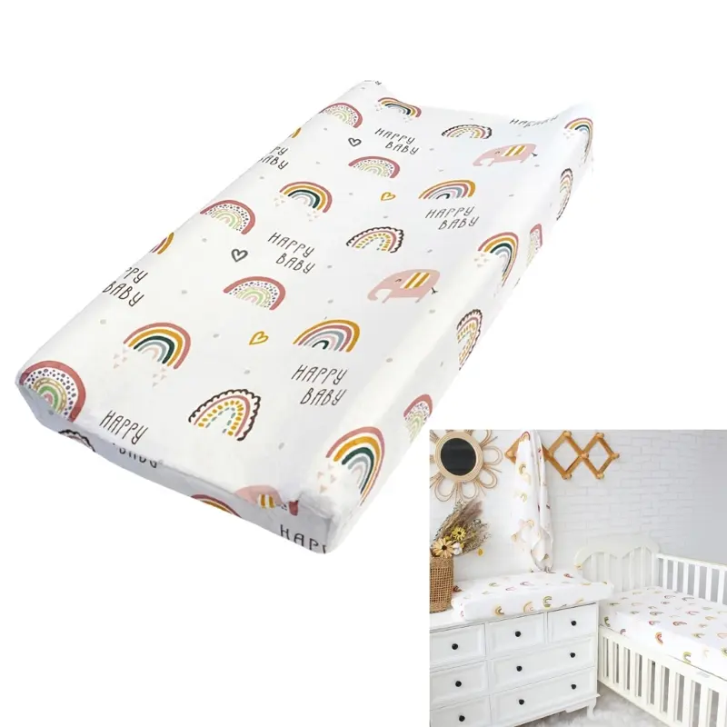 Printed Nappy Changing Pad Sheets Cover Comfortable Diaper Changer Sleeve Case
