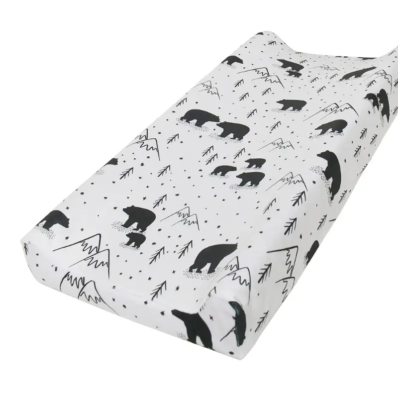 Printed Nappy Changing Pad Sheets Cover Comfortable Diaper Changer Sleeve Case
