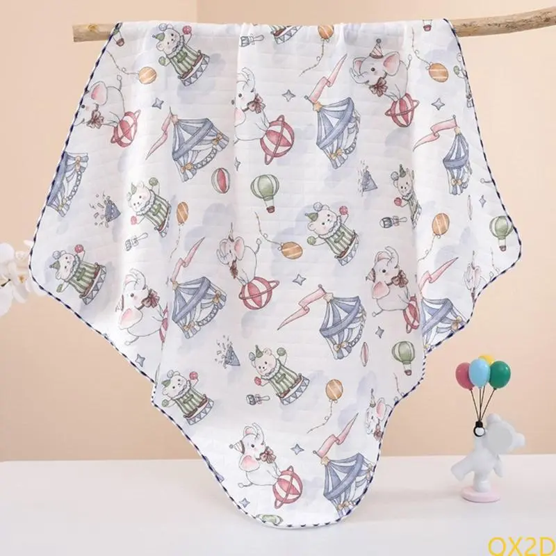 85x85cm Infant Bath Blanket Cotton Comfortable Bath Towel Thin Quilt for Delicate Skin Care Soft and Breathable