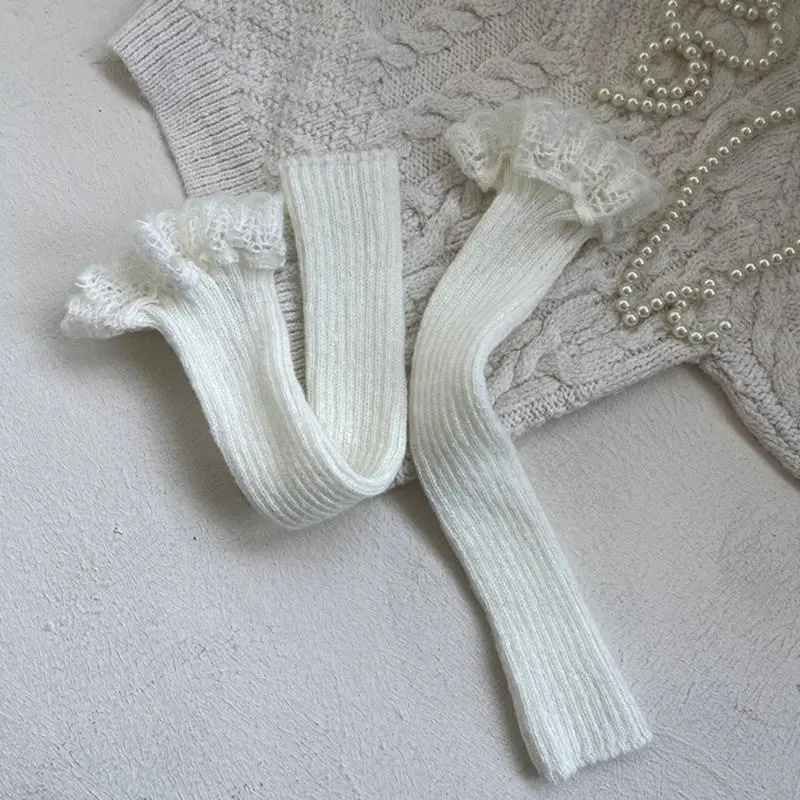 Cosy Children's Leg Warmer Comfortable Knitted Socks Sleeve for School, Outdoor Activity, and Family Gatherings