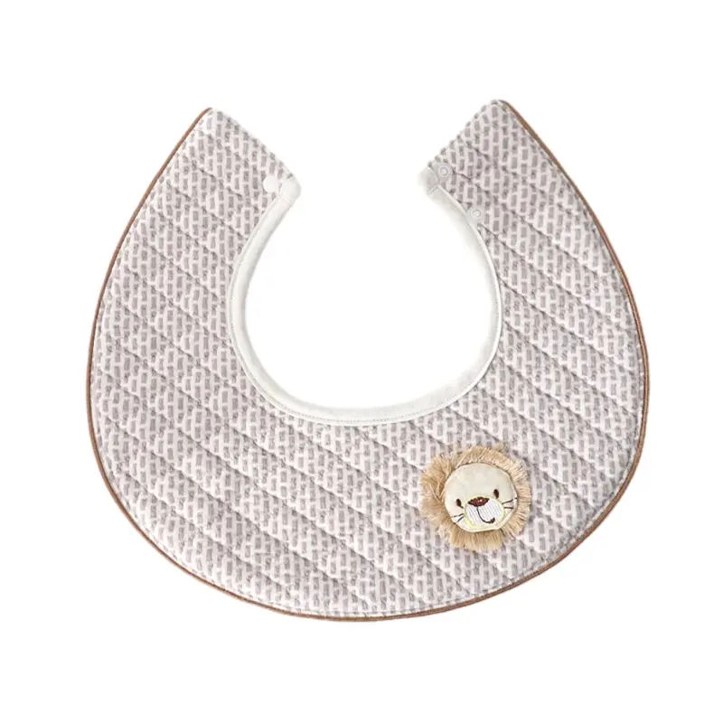 Soft & Comfortable Baby Cotton Bibs 360° Rotation Baby Bibs for Excessive Drool