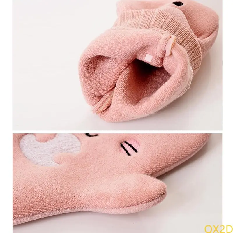 for Creative Baby Bath Gloves Children Cartoon Cactus Bath Washcloth Scrubbing M