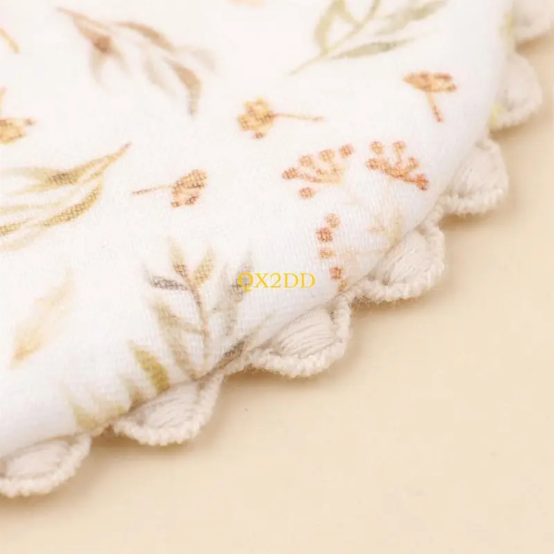 Baby Bib Cotton Burp Cloth Soft Breathable Nursing Bib for Travel and Dining Out
