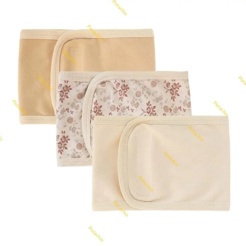 Set of 3pcs Breathable Baby Umbilical Cord Infant Belly Button Protector for Newborns 0-12 Month Adjustable Navel Belt