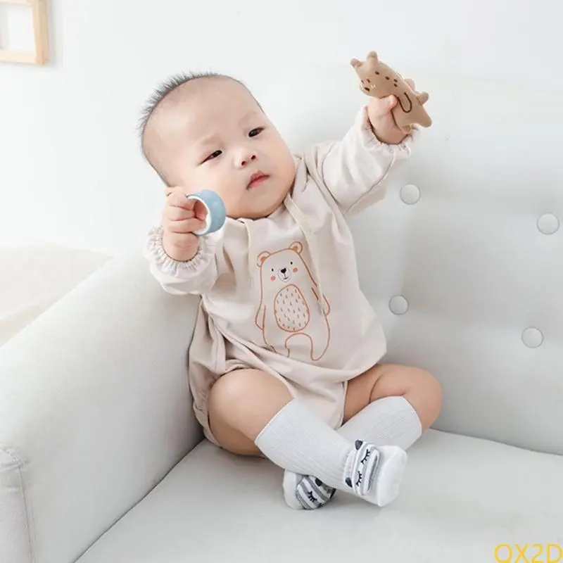Cartoon Baby Girls Boys Socks with Grip Unisex Toddler Floor Socks Shower Gift