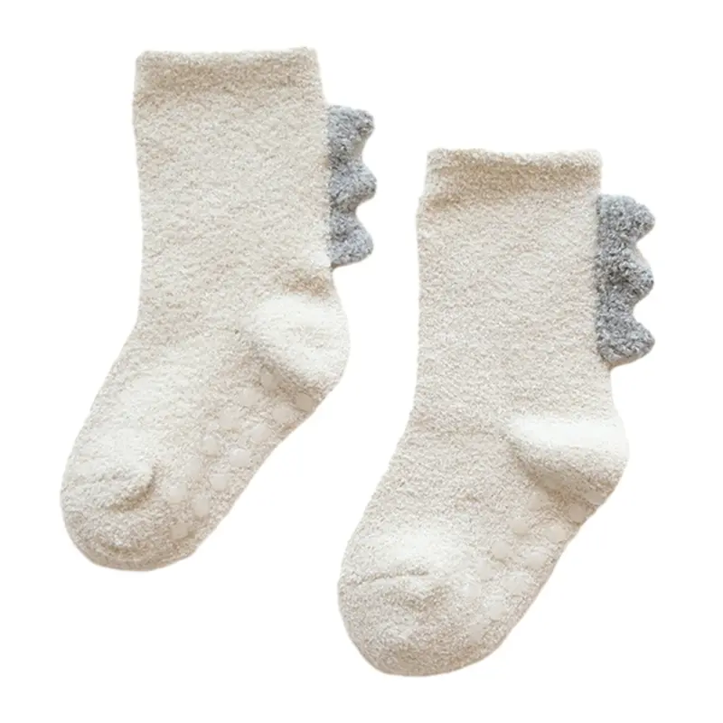 Non Slip Socks Anti Skid Warm Floor Socks for Baby Breathable Elastic Cuffs Infant Toddlers Learning to Walk Stockings