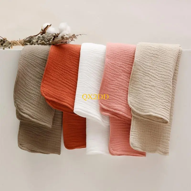 Baby Infant Towel Muslin Towel Handkerchiefs Wrinkled Gauze Wipe Towel Burping Cloth Cotton Washcloths