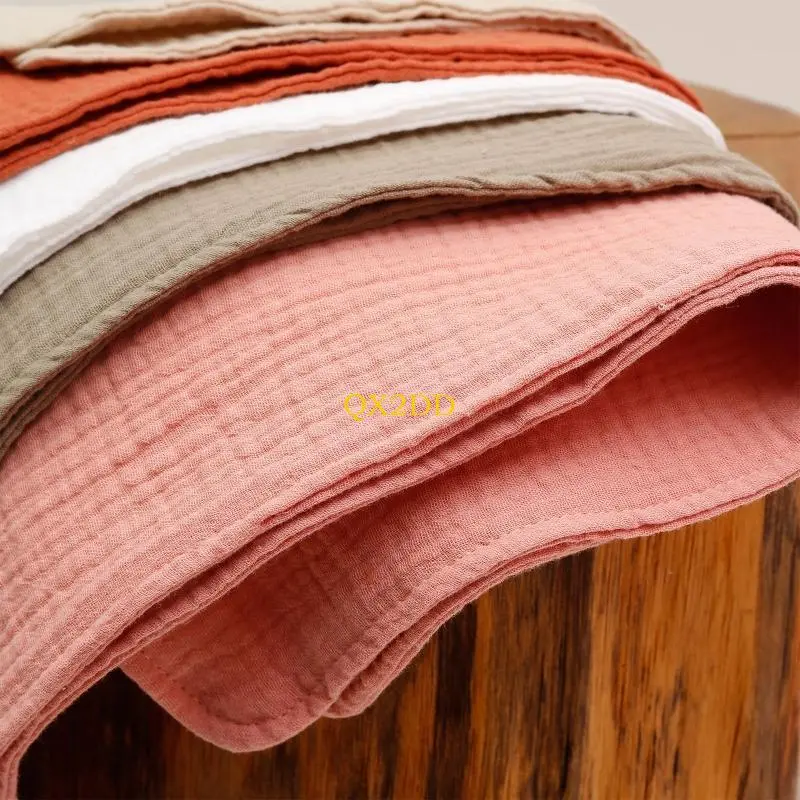 Baby Infant Towel Muslin Towel Handkerchiefs Wrinkled Gauze Wipe Towel Burping Cloth Cotton Washcloths