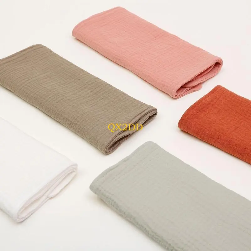 Baby Infant Towel Muslin Towel Handkerchiefs Wrinkled Gauze Wipe Towel Burping Cloth Cotton Washcloths