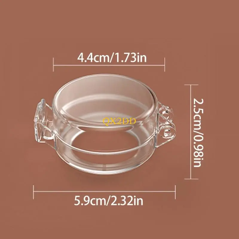 QX2D 5pcs/set Adhesive Deadbolts Lock Cover Childproof Security Protector for Glass Door Clear Design Easy Installation