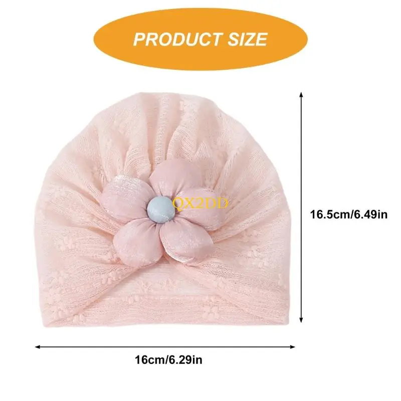 Breathable Cotton Hospital Caps Newborns Baby Hat Soft Lightweight Bonnet Socks for 0-12 Months Girls Summer Outfit