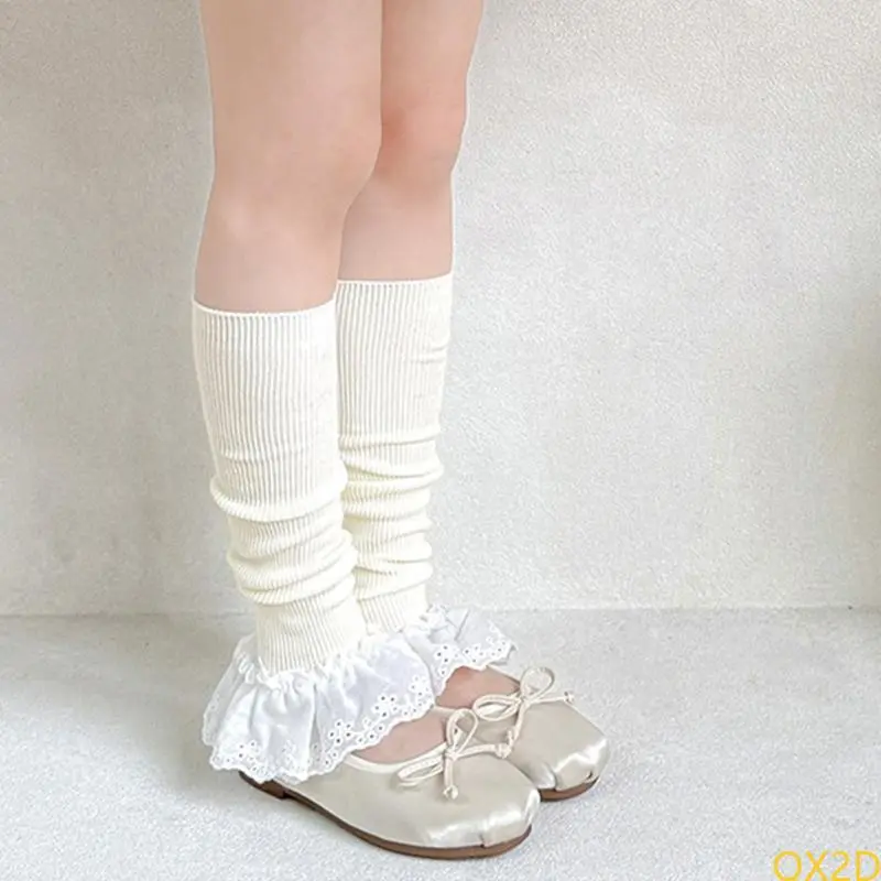 Delicate Sweet Lace Socks for Girls Comfortable Wear Leg Cover Socks Sleeve with Soft Fabric for Special Event