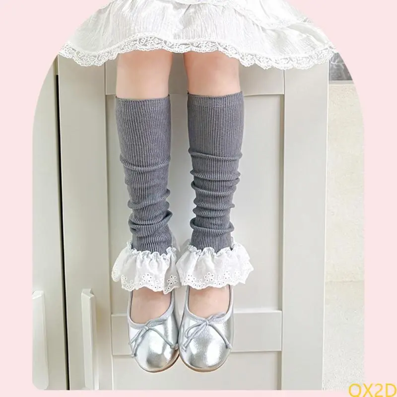 Delicate Sweet Lace Socks for Girls Comfortable Wear Leg Cover Socks Sleeve with Soft Fabric for Special Event