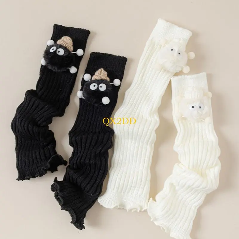 Leg Warmer Comfortable Kids Loose Socks Warm Ankle Warmer Cartoon Pattern Kids Loose Socks Fashionable Leg Warmer