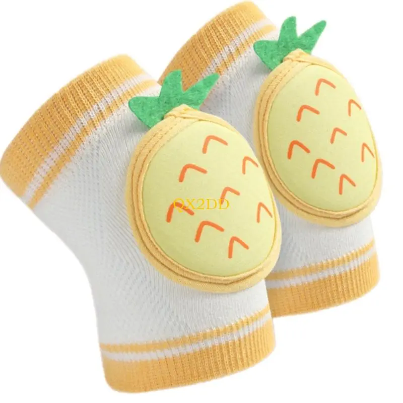 QX2D Kids Protective Knee Elbow Gear Soft Breathable Fabric Kneepads For Home Play