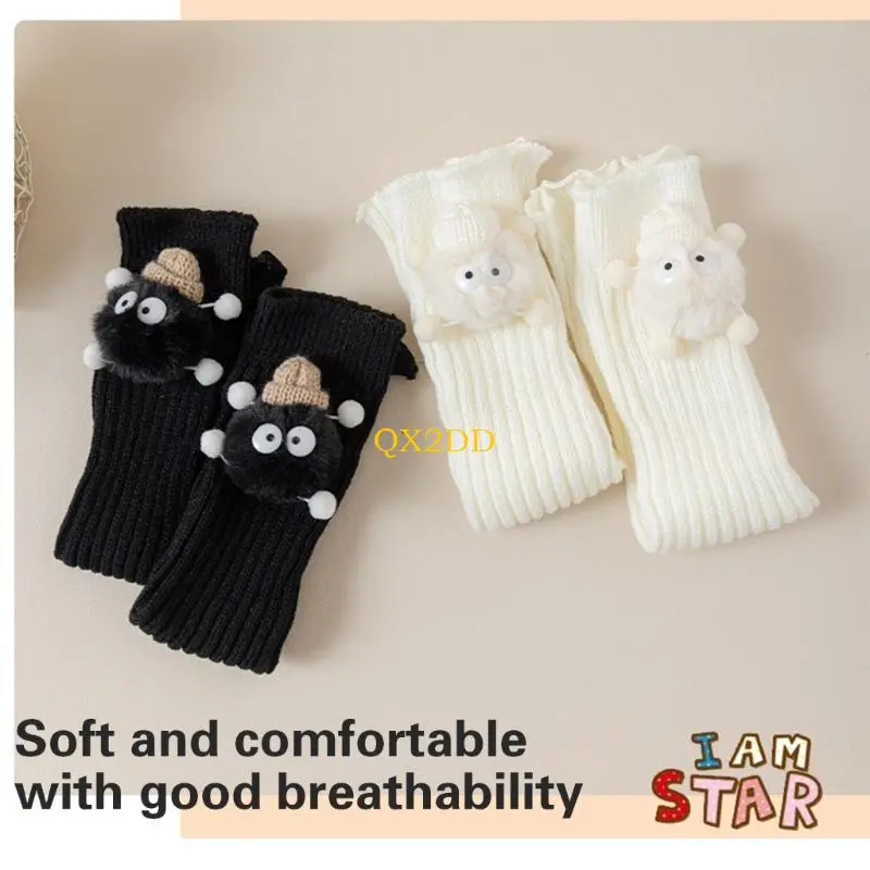 Leg Warmer Comfortable Kids Loose Socks Warm Ankle Warmer Cartoon Pattern Kids Loose Socks Fashionable Leg Warmer