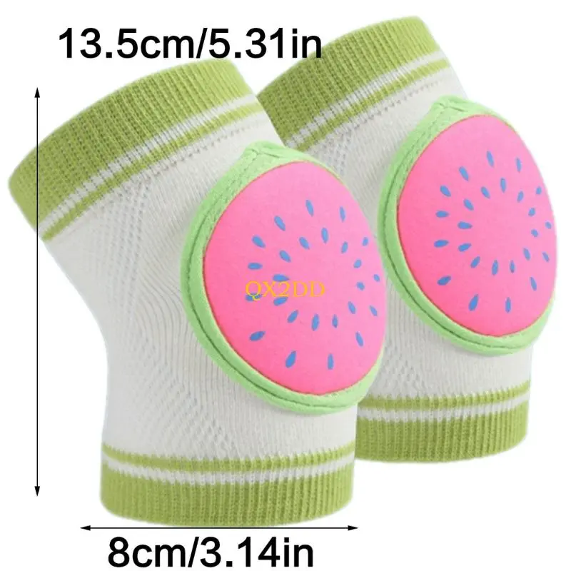 QX2D Kids Protective Knee Elbow Gear Soft Breathable Fabric Kneepads For Home Play