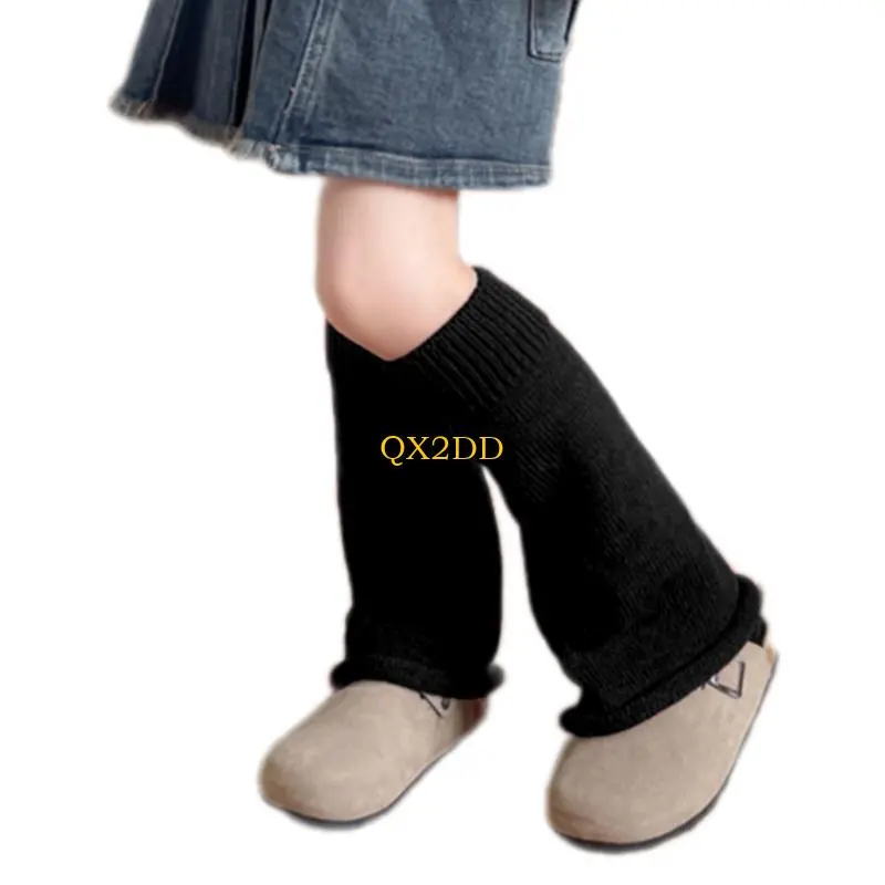 QX2D Upgrades Children Stylish Leg Warmer Breathable Long Socks Comfortable Kids Socks Everyday Comfort Kids Long Tube Socks