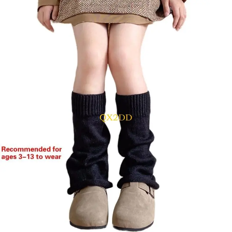 QX2D Upgrades Children Stylish Leg Warmer Breathable Long Socks Comfortable Kids Socks Everyday Comfort Kids Long Tube Socks