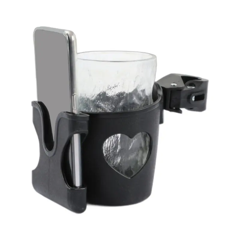 Portable Cup Holder with Smartphone Bracket Baby Stroller Cup Stand for Prams