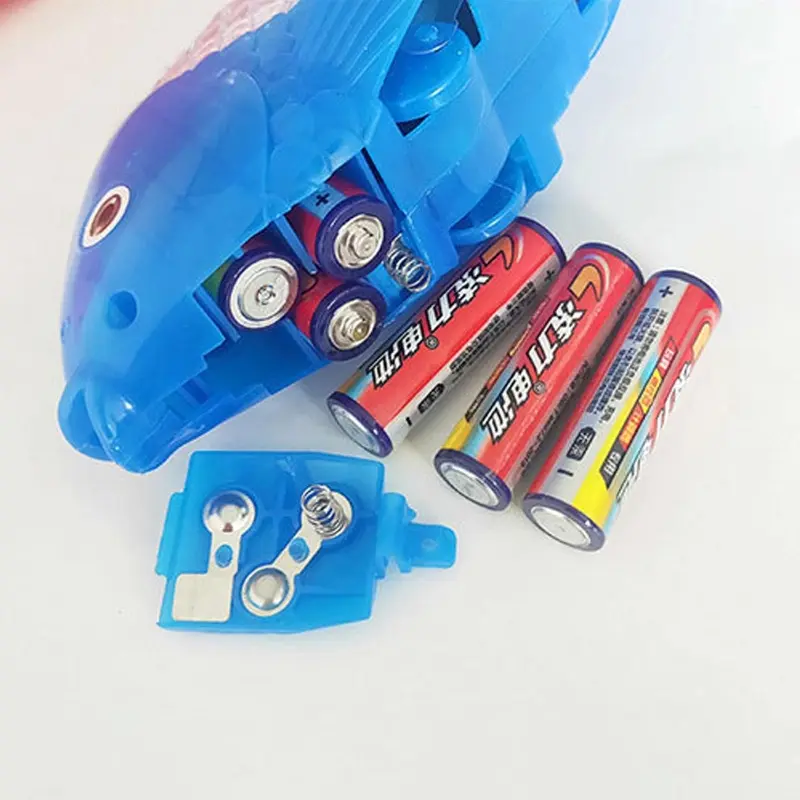 Glow Swing Fish LED Electric Fish for Toddler Girls Boys w/ Music LED Flashing Light Outdoor Festival Flea Market Supply