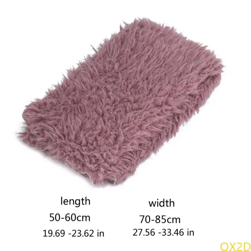 Newborn Photography Props Backdrop Baby Soft Faux Fur Blanket Infant Kids Fotografia Background Accessories