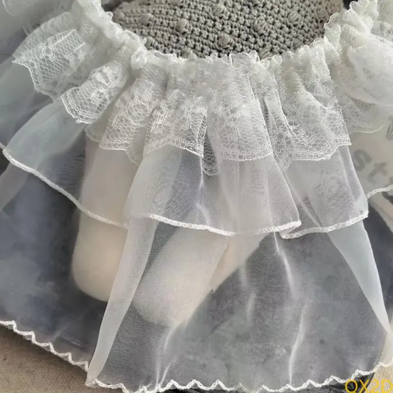 Stylish Girls Tulle Skirt Elastic Waist Layering Baby Fart Curtain Fashionable