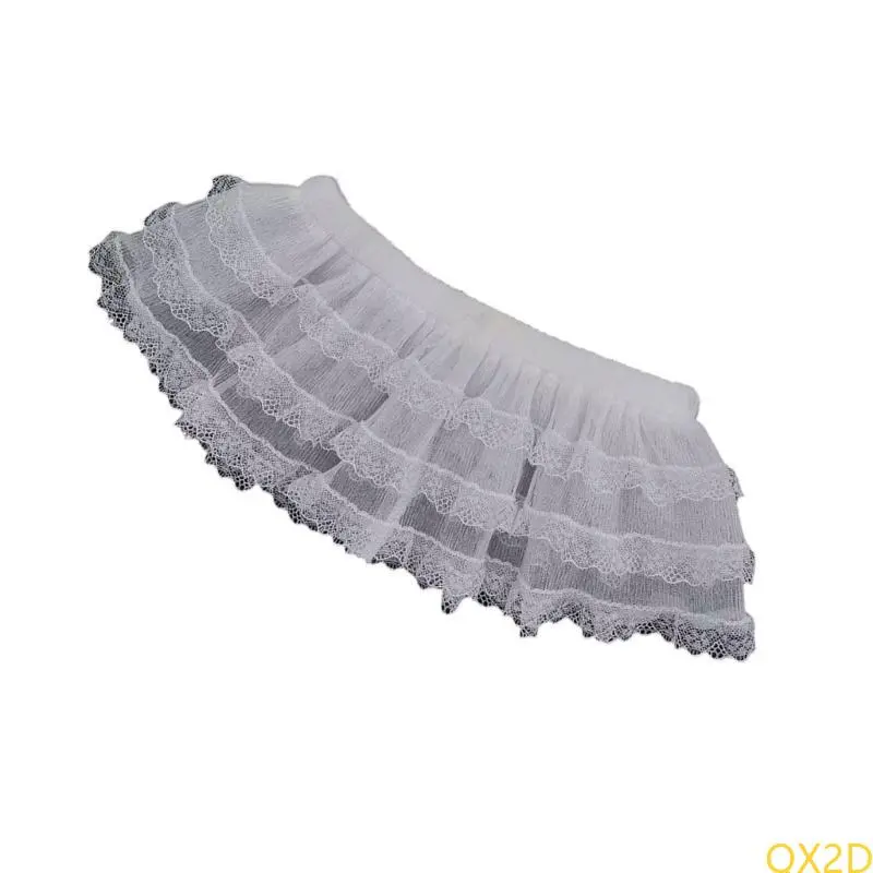 Baby Fart Curtain 2025 Spring Lace Short Skirt Solid Color 3-Layer Elastic Apron